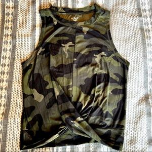 Camo work out tank